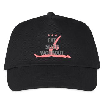 sport - Kinder Basecap - Schwarz - Vorne
