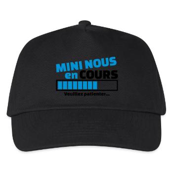 mini nous en cours - Casquette de baseball Enfant - noir - Devant