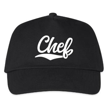 Chef - Kinder Basecap - Schwarz - Vorne