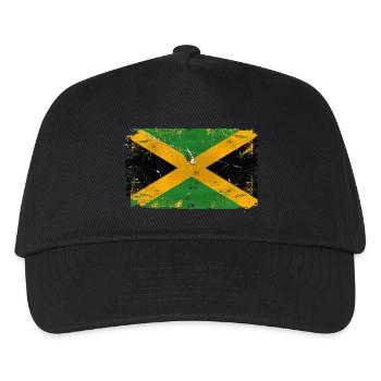 Jamaica Vintage Flag - Kinder Basecap - Schwarz - Vorne