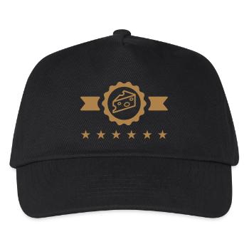 Käser / Käse / Arbeit / Käserin - Kinder Basecap - Schwarz - Vorne