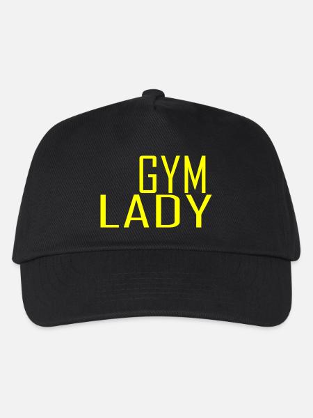 Gym Lady - Kinder Basecap - Schwarz
