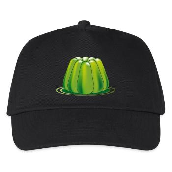 green jelly dessert - Kids’ Baseball Cap - black - Front