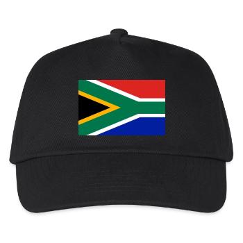 Südafrika Flagge - Kinder Basecap - Schwarz - Vorne
