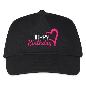 Happy Birthday - Kinder Basecap - Schwarz - Vorne
