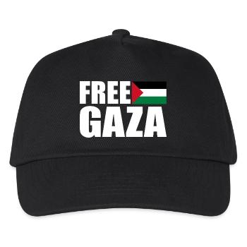 Free gaza - Kinder Basecap - Schwarz - Vorne