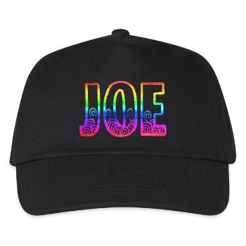 joe rs rainbow - Kids’ Baseball Cap - black - Front