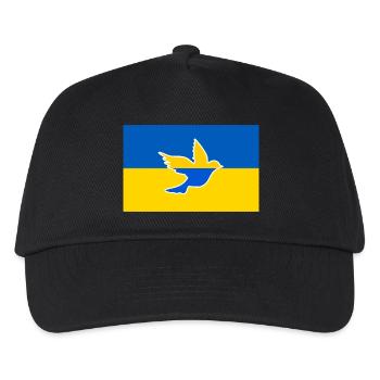 Ukraine peace dove - Kids’ Baseball Cap - black - Front