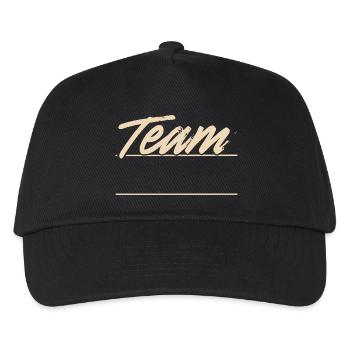 Team - Kids’ Baseball Cap - black - Front