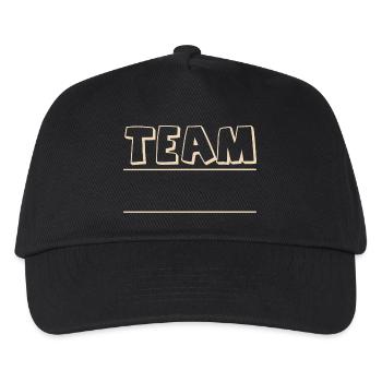 Team - Kids’ Baseball Cap - black - Front