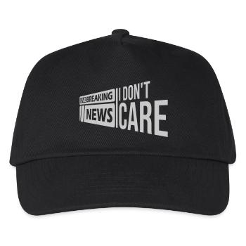 Breaking news don t - Kinder Basecap - Schwarz - Vorne