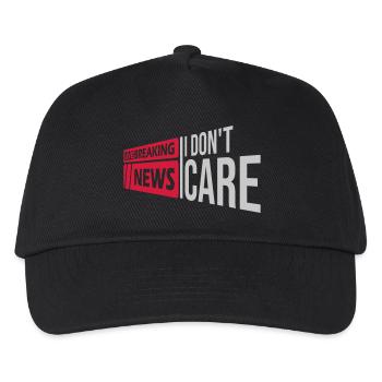 Breaking news don t - Kinder Basecap - Schwarz - Vorne