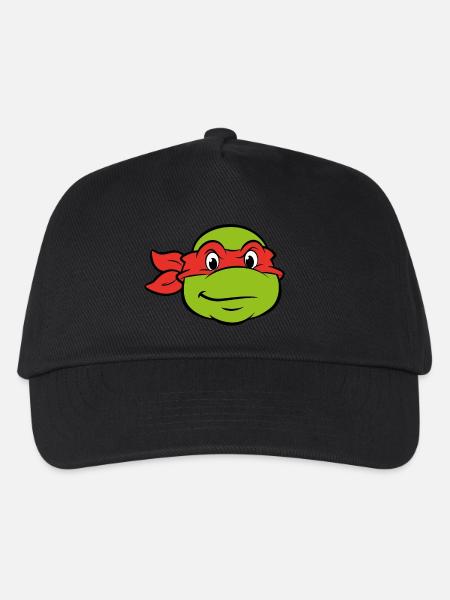 Teenage Mutant Ninja Turtles Raphael Kostüm - Kinder Basecap - Schwarz