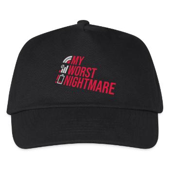 Funny my worst nightmare - Kids’ Baseball Cap - black - Front