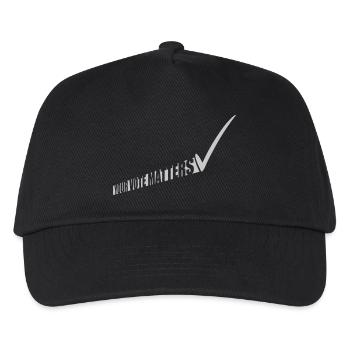 your vote matters Zitat - Kinder Basecap - Schwarz - Vorne