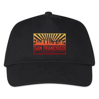 Pente de la skyline de San Francisco - Casquette de baseball Enfant - noir - Devant