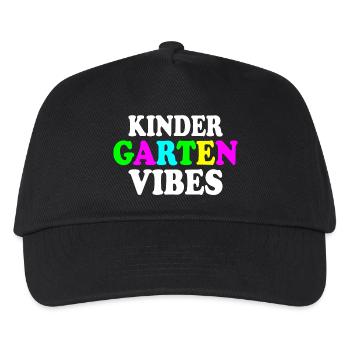 kindergarten vibes - Kinder Basecap - Schwarz - Vorne