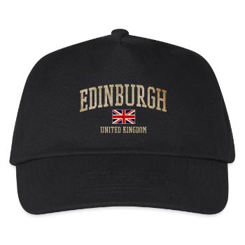 Edinburgh Vintage Union Flag - Kinder Basecap - Schwarz - Vorne