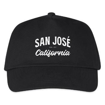 San José California Vintage Logo Estd 1777 - Kinder Basecap - Schwarz - Vorne