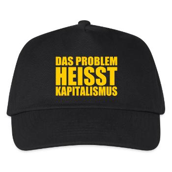 Das problem heisst kapitalismus - Kinder Basecap - Schwarz - Vorne