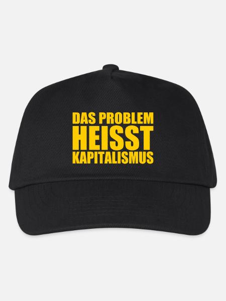Das problem heisst kapitalismus - Kinder Basecap - Schwarz