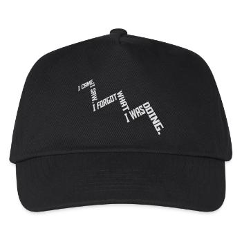 Je suis venu voir oublier - Casquette de baseball Enfant - noir - Devant