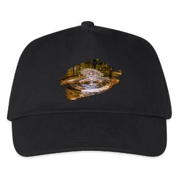 Wassertropfen - Kinder Basecap - Schwarz - Vorne