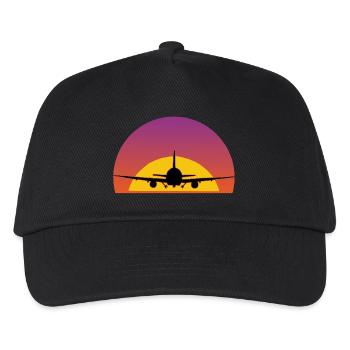 Air travel - Kids’ Baseball Cap - black - Front