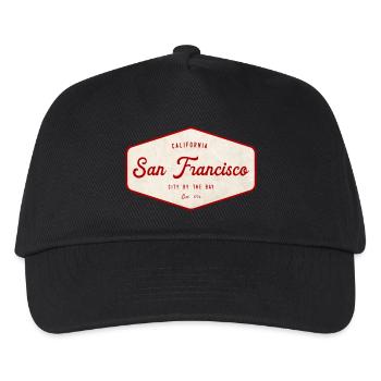 San Francisco Vintage Schild - Kinder Basecap - Schwarz - Vorne