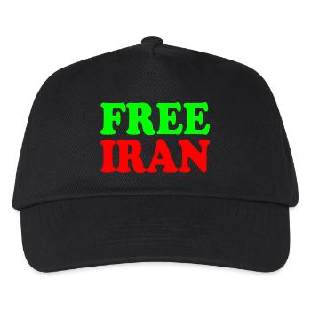 Free iran - Kinder Basecap - Schwarz - Vorne