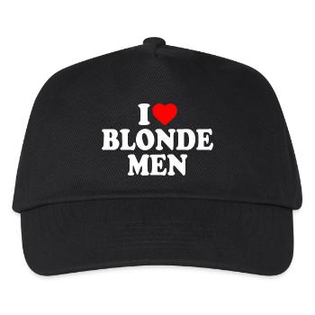 I love blonde men - Kinder Basecap - Schwarz - Vorne