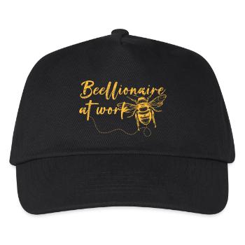 Beellionaire at Work - Kids’ Baseball Cap - black - Front