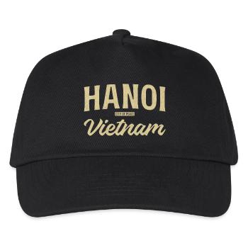 Hanoi Vietnam City of Peace Vintage - Kinder Basecap - Schwarz - Vorne