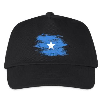 Somalia Flagge used - Kinder Basecap - Schwarz - Vorne