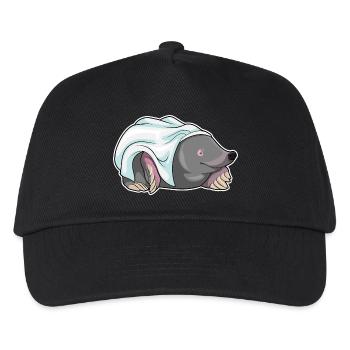 Maulwurf Braut Schleier Hochzeit - Kinder Basecap - Schwarz - Vorne