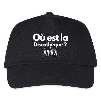 discothèque, boite de nuit, DJ - Casquette de baseball Enfant - noir - Devant