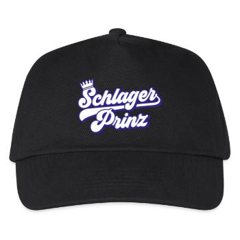 Schlager Prinz | Farben änderbar - Kinder Basecap - Schwarz - Vorne