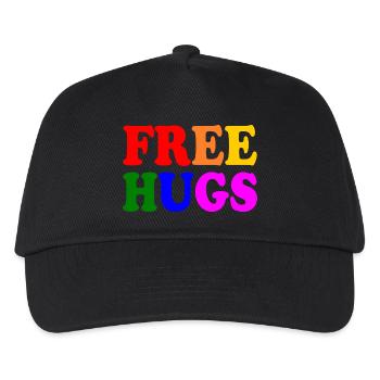 Free hugs lgbt - Kinder Basecap - Schwarz - Vorne