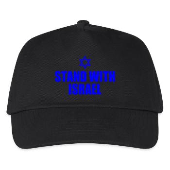 We stand with israel - Kinder Basecap - Schwarz - Vorne
