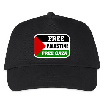 Free palestine free gaza - Kids’ Baseball Cap - black - Front