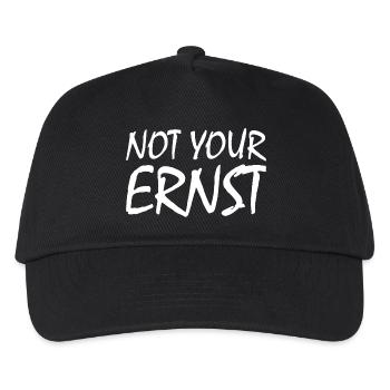 Not your ernst - Kinder Basecap - Schwarz - Vorne