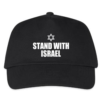 Stand with israel - Kinder Basecap - Schwarz - Vorne