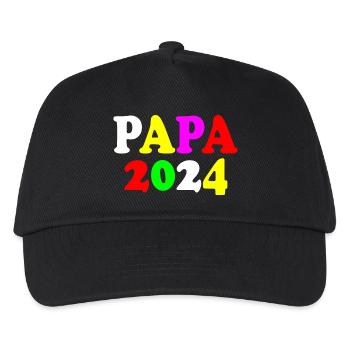Papa 2024 - Kinder Basecap - Schwarz - Vorne