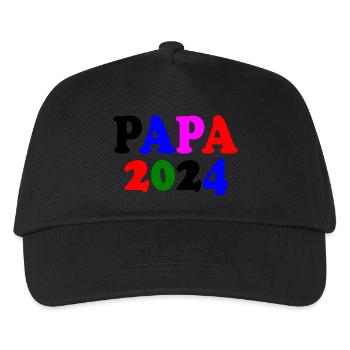 Papa 2024 - Kids’ Baseball Cap - black - Front