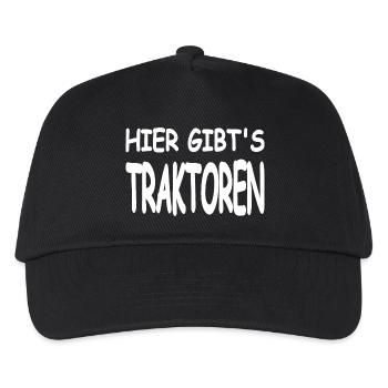 Traktoren - Kinder Basecap - Schwarz - Vorne