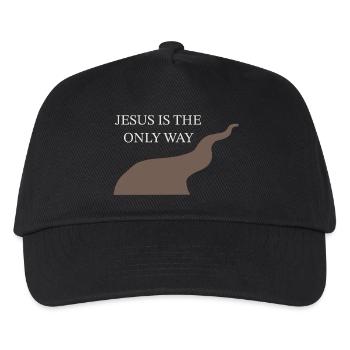 Jesus is the only way Christ Kreuz Glaube Jesus - Kids’ Baseball Cap - black - Front