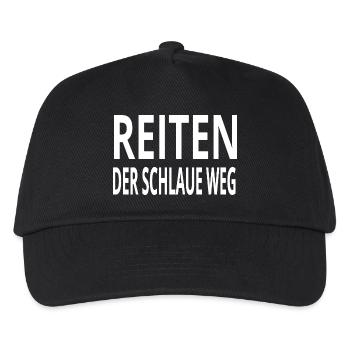 Reiten - Kinder Basecap - Schwarz - Vorne