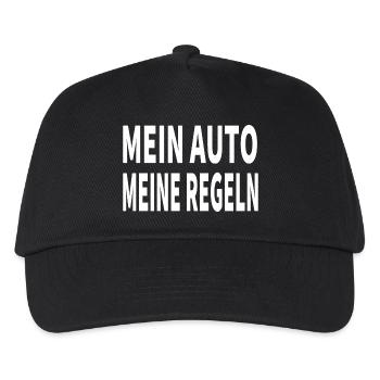 Auto - Kinder Basecap - Schwarz - Vorne