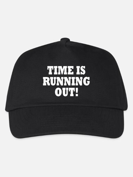time is running out - Kinder Basecap - Schwarz