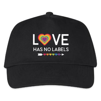 LGBT Pride Month - Love Has No Labels - Kids’ Baseball Cap - black - Front